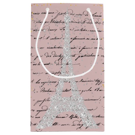 Touch des Silver 2 Eiffelturms Kleine Geschenktüte (Rückseite)