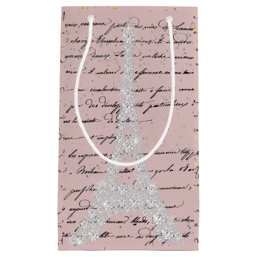 Touch des Silver 2 Eiffelturms Kleine Geschenktüte (Vorderseite)