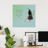 Touch des Sky Hummingbird Poster (Heimbüro)