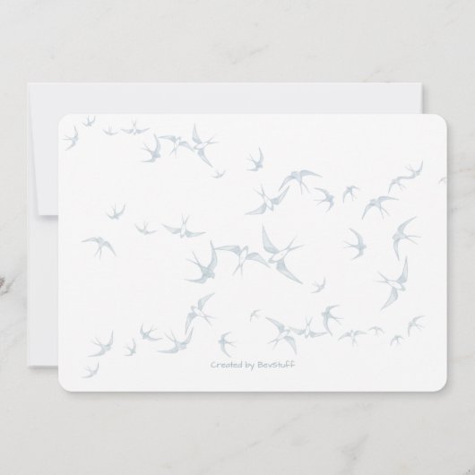 Touch des Stils Save the Date Hochzeitstil-Verlobu Ankündigung (Rückseite)