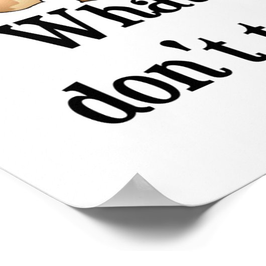 Touch die Nüsse nicht! Eichhörnchen Poster (Ecke)