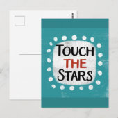 Touch Die Sterne Postkarte (Vorne/Hinten)
