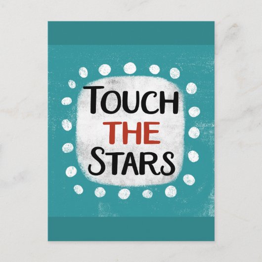 Touch Die Sterne Postkarte (Vorderseite)