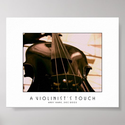 Touch eines Violinisten Poster (Vorne)