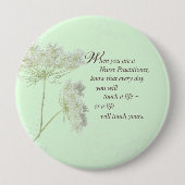 Touch für Krankenpfleger lebt Wildblume Button (Vorderseite)