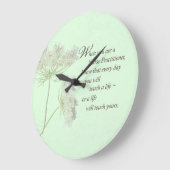 Touch für Krankenpfleger lebt Wildblume Große Wanduhr (Winkel)