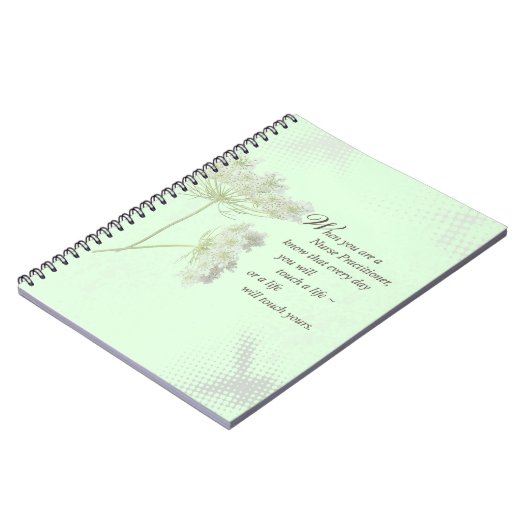 Touch für Krankenpfleger lebt Wildblume Notizblock (Linke Seite)