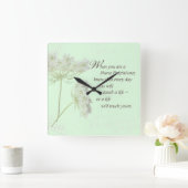 Touch für Krankenpfleger lebt Wildblume Quadratische Wanduhr (Zuhause)