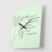 Touch für Krankenpfleger lebt Wildblume Quadratische Wanduhr (Winkel)