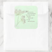 Touch für Krankenpfleger lebt Wildblume Quadratischer Aufkleber (Tasche)