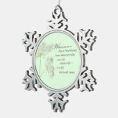 Touch für Krankenpfleger lebt Wildblume Schneeflocken Zinn-Ornament (Rechts)