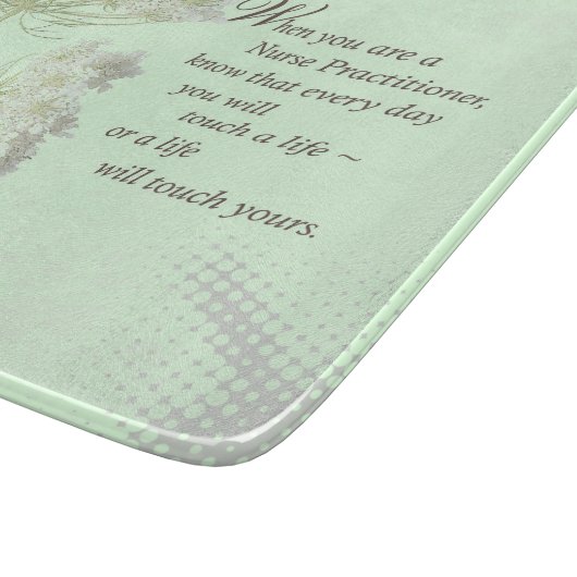 Touch für Krankenpfleger lebt Wildblume Schneidebrett (Ecke)