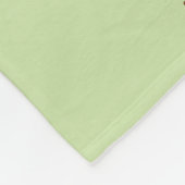 Touch Grass Minimalist Sage Green Fleece Decke - (Ecke)