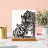 Touch - Handgemalte Tigerarmaturen Acrylschild (Hochzeit)