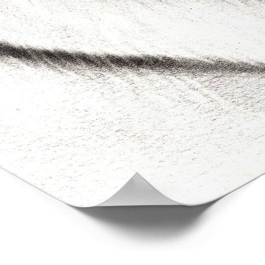 Touch - Handgemalte Tigerarmaturen Poster (Ecke)