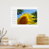 Touch Heilkunst druckt Gelbe Sonnenblume Poster (Küche)