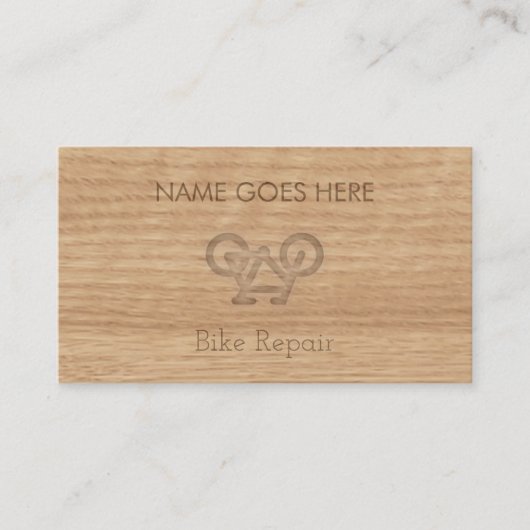 "Touch-hölzerne" Visitenkarte (Vorderseite)