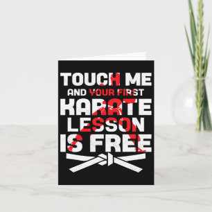 Touch Ich und deine erste Karate-Lektion ist Freiz Karte