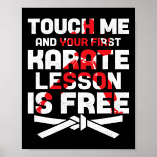 Touch Ich und deine erste Karate-Lektion ist Freiz Poster