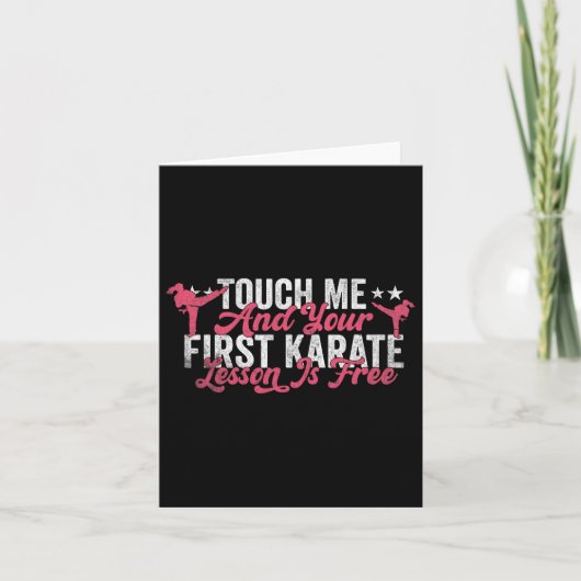 Touch Ich und deine erste Karate-Lektion ist koste Karte (Vorderseite)