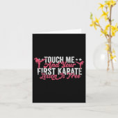 Touch Ich und deine erste Karate-Lektion ist koste Karte (Gelbe Blume)