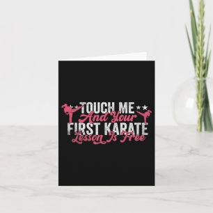 Touch Ich und deine erste Karate-Lektion ist koste Karte