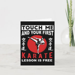 Touch Ich und deine erste Karate-Lektion ist koste Karte