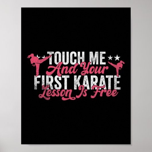 Touch Ich und deine erste Karate-Lektion ist koste Poster (Vorne)