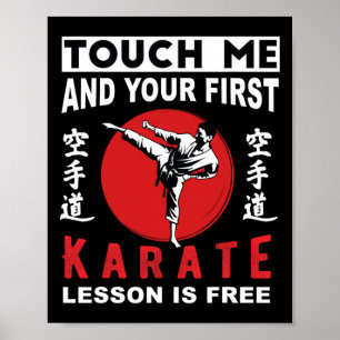 Touch Ich und deine erste Karate-Lektion ist koste Poster