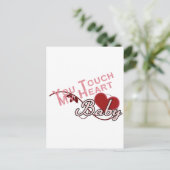 Touch - kein Shirt Postkarte (Stehend Vorderseite)