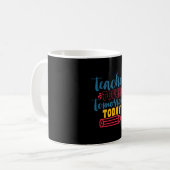 Touch Lehrertagslehrer morgen Kaffeetasse (Vorderseite Links)