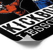 Touch Me And Your First Kickboxing Lesson Is Free  Poster (Ecke)