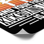 Touch Me And Your First Kickboxing Lesson Is Free  Poster (Ecke)