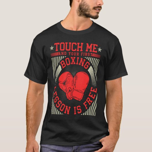 Touch Me und Ihre erste Boxstunde ist kostenlos 1 T-Shirt (Vorderseite)