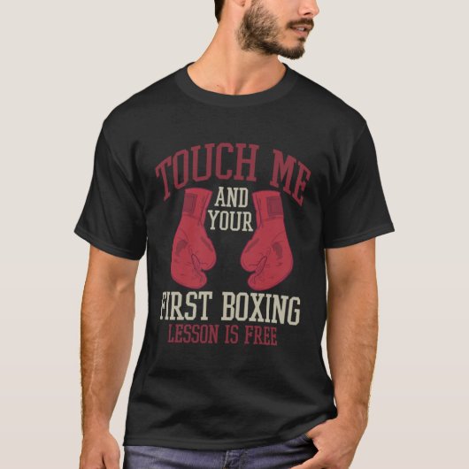 Touch Me und Ihre erste Boxstunde ist kostenlos Bo T-Shirt (Vorderseite)
