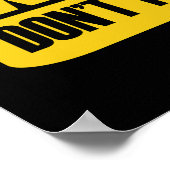 Touch mein Auto nicht Poster (Ecke)