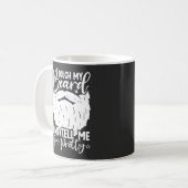 Touch Mein Bart Hübscher Vater Funny Vater Sarcast Kaffeetasse (Vorderseite Links)