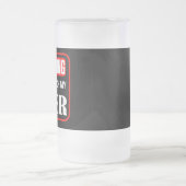 Touch mein Bier nicht Mattglas Bierglas (Mittel)