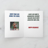 Touch Mein Elf Funny Weihnachtsfeiertag Karte (Innenseite)