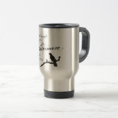 Touch mein Kaffee und Sie sind Nevermore der Rabe Reisebecher (VorderseiteRechts)