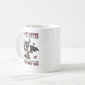 Touch Mein Kaffee werde ich dir so schwer klopfen Kaffeetasse (Vorderseite Links)