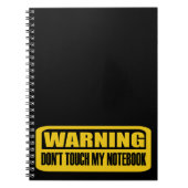 Touch mein Notebook nicht Notizblock (Vorderseite)