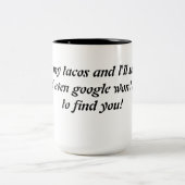 Touch mein takos lustiger Schlamm Zweifarbige Tasse (Mittel)