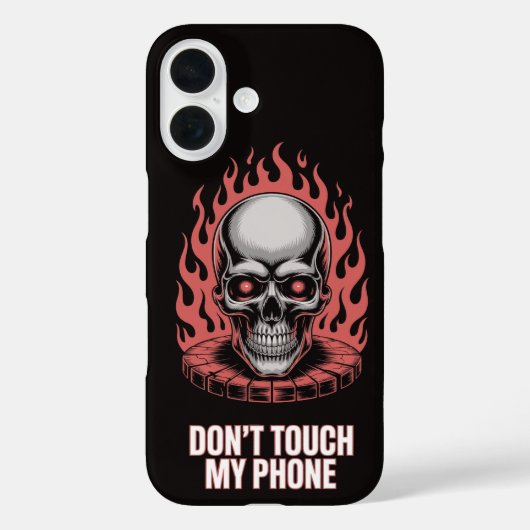 Touch mein Telefon nicht Case-Mate iPhone Hülle (Rückseite)