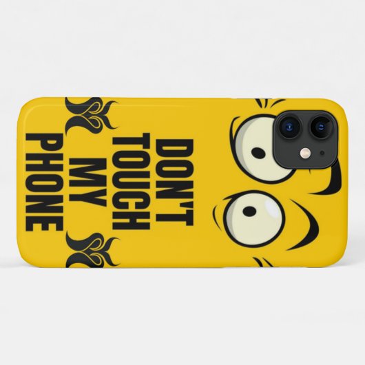 Touch mein Telefon nicht Case-Mate iPhone Hülle (Rückseite (Horizontal))