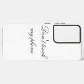 Touch mein Telefon nicht Samsung Galaxy Hülle (Rückseite (Horizontal))