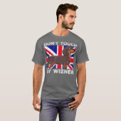 Touch mein Weiner Dackel Hund britisch für Männer T-Shirt (Vorne ganz)
