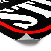 Touch mein Zeug nicht Poster (Ecke)