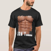 Touch meine Abs nicht, lustiges Fake riss Sixpack  T-Shirt (Vorderseite)