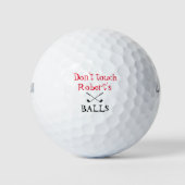 Touch meine Balls nicht den bösen Spaß, der nicht Golfball (Vorderseite)